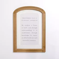 Kirklands Home Arched Proverbs Verse Beaded Wall Plaque