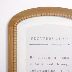 Kirklands Home Arched Proverbs Verse Beaded Wall Plaque