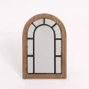 Kirklands Home Arched Wood and Metal Overlay Tabletop Mirror Sale