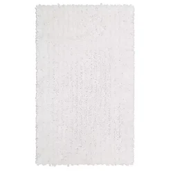 Kirklands Home Arctic Lofty Pile Chenille Bath Mat, 60 in. White Clearance