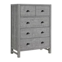 Kirklands Home Arden Wood 5-Drawer Chest Gray Hot