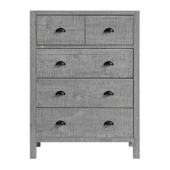 Kirklands Home Arden Wood 5-Drawer Chest Gray Hot