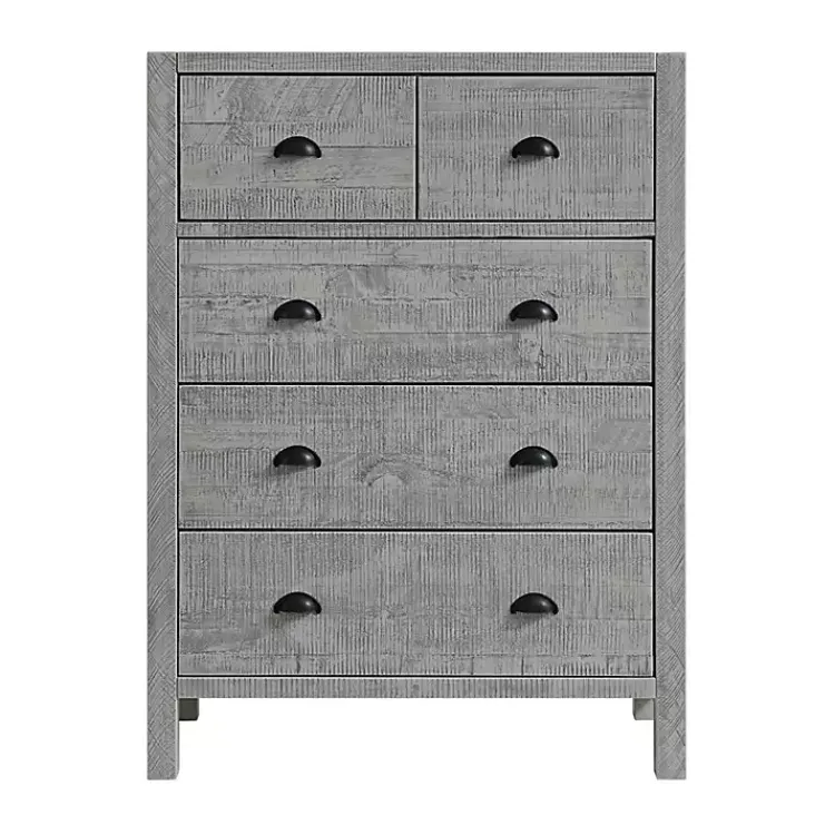 Kirklands Home Arden Wood 5-Drawer Chest Gray Hot