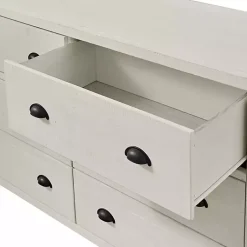 Kirklands Home Arden Wood 6-Drawer Dresser White Discount