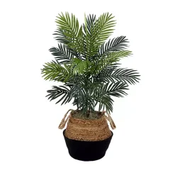 Trees & Topiaries>Kirklands Home Areca Palm Tree in Woven Basket DIY Kit, 3 ft.