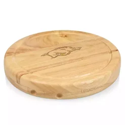 Kirklands Home Arkansas Razorbacks Cheese Board and Tool Set Tan Discount