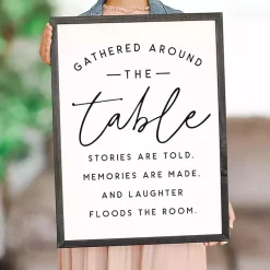 Kirklands Home Around the Table Framed Wall Plaque Best