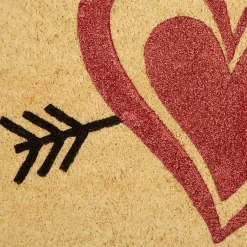 Valentines Day Decorations>Kirklands Home Arrow Through the Heart Doormat