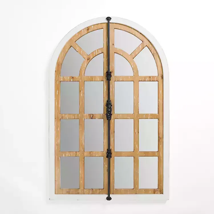 Kirklands Home Artemis Arched Door Wood Wall Mirror Outlet