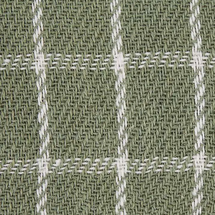 Blankets & Throws>Kirklands Home Artichoke Plaid Fringed Throw Green