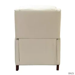 Kirklands Home Arturo Leather Wingback Recliner Ivory Online