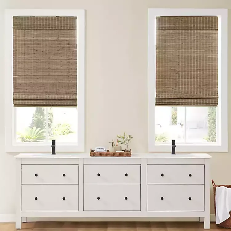 Kirklands Home Ash Bamboo Light Filtering Roman Shade, 29 in. Brown Online