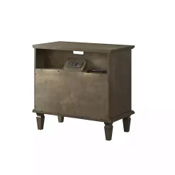 Kirklands Home Ash 2-Drawer Wood Nightstand Brown Sale
