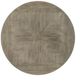 Kirklands Home Ash Round Nailhead Side Table Gray