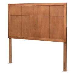 Kirklands Home Ash Walnut Wood Panel Full Headboard Brown Best