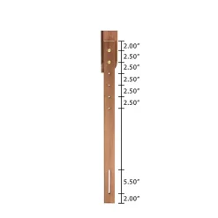 Kirklands Home Ash Walnut Wood Panel King Headboard Brown
