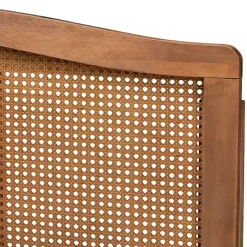 Kirklands Home Ash Walnut Woven Rattan Queen Headboard Brown Sale