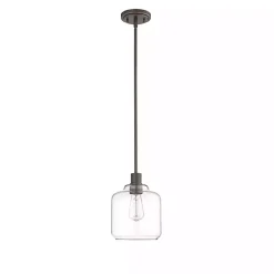 Kirklands Home Asheville Bronze Glass Globe Pendant Light Brown Sale