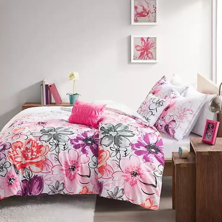 Kirklands Home Ashley Floral Twin XL 4-pc. Comforter Set