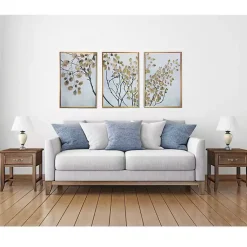 Kirklands Home Asian Branches Framed Canvas Art Prints, Set of 3 Multi Online