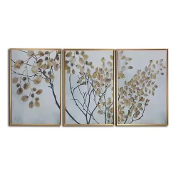 Kirklands Home Asian Branches Framed Canvas Art Prints, Set of 3 Multi Online