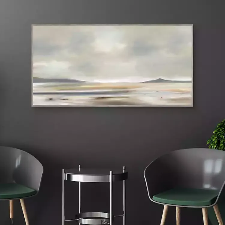 Kirklands Home At Peace Framed Canvas Art Print Gray Hot