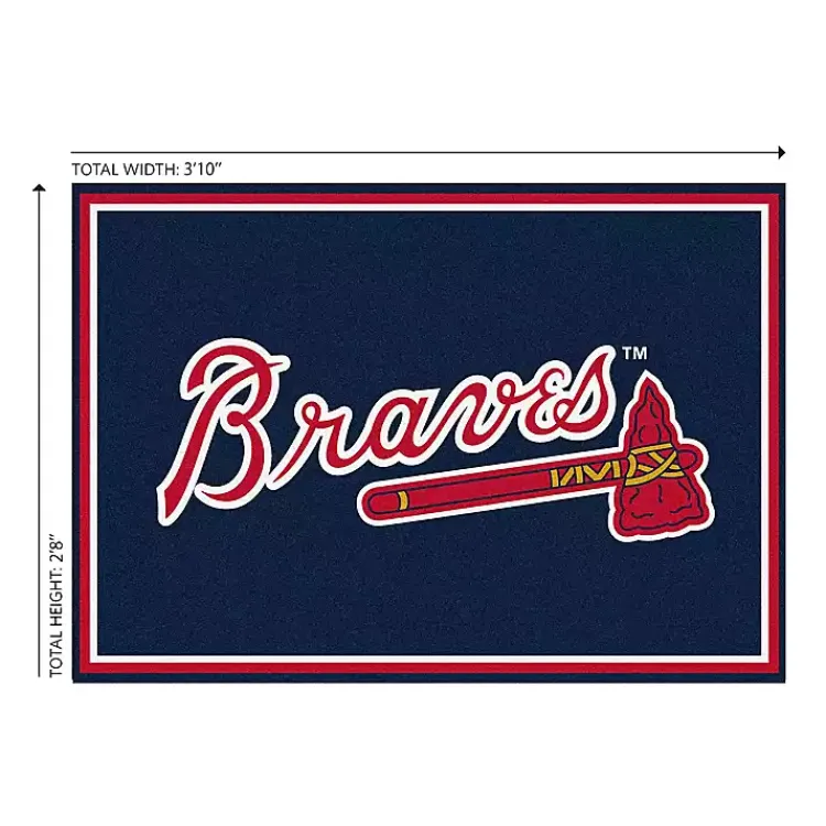 Kirklands Home Atlanta Braves Spirit Rug, 3x4 Clearance