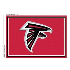 Kirklands Home Atlanta Falcons Area Rug, 3x4 Red Discount