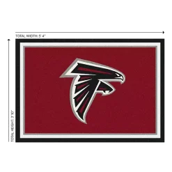 Kirklands Home Atlanta Falcons Area Rug, 4x6 Red Outlet