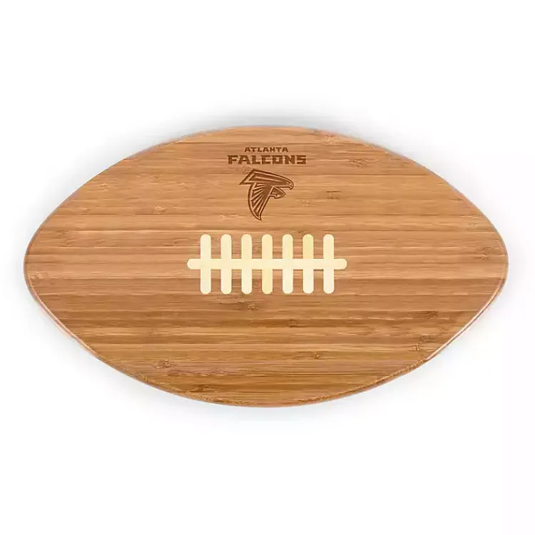 Kirklands Home Atlanta Falcons Bamboo Football Cutting Board Tan Outlet
