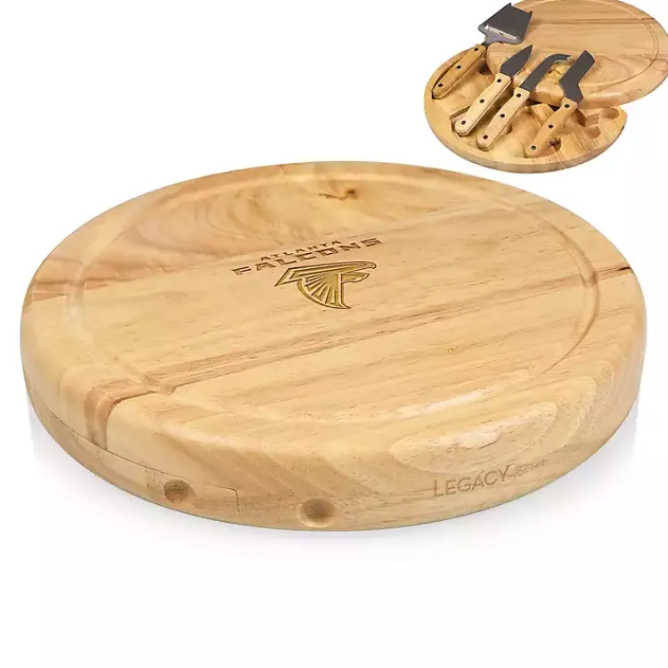 Kirklands Home Atlanta Falcons Cheese Board and Tool Set Tan Outlet