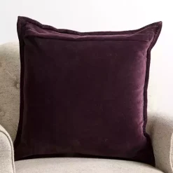 Pillows>Kirklands Home Aubergine Diamond Velvet Pillow Purple
