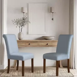 Kirklands Home Aubrey Upholstered 2-pc. Dining Chair Set Blue Online
