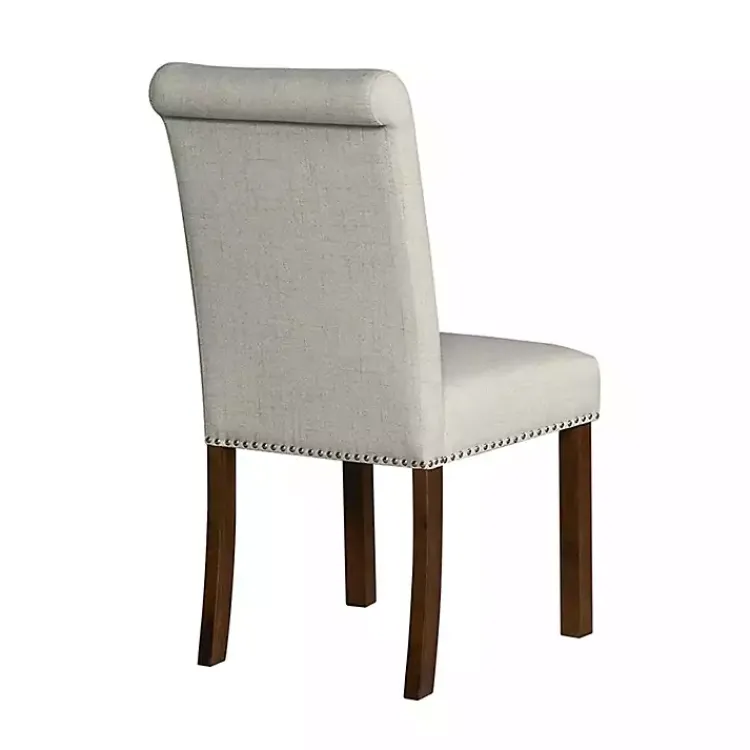 Kirklands Home Aubrey Natural Upholstered 2-pc. Dining Chair Set Tan New
