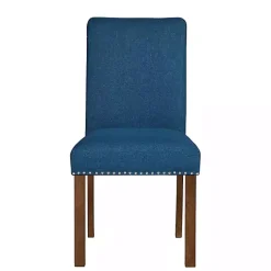 Kirklands Home Aubrey Navy Upholstered 2-pc. Dining Chair Set Blue Discount