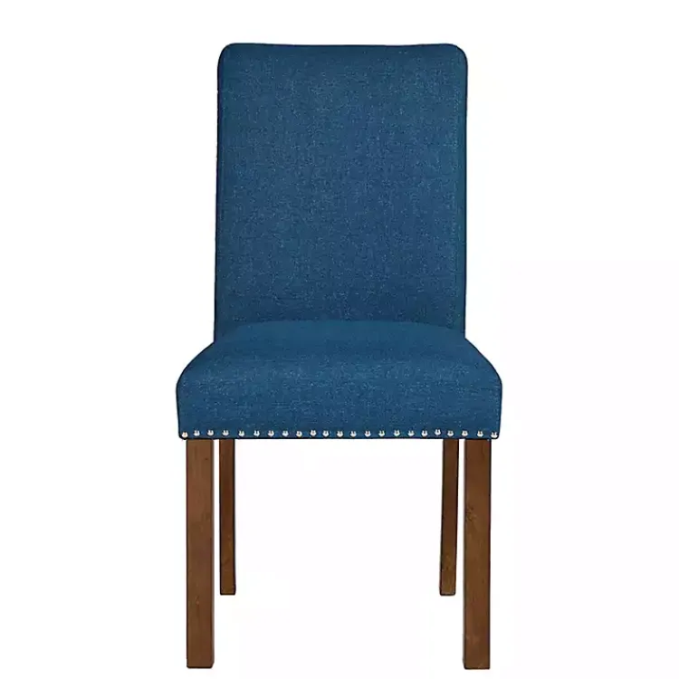 Kirklands Home Aubrey Navy Upholstered 2-pc. Dining Chair Set Blue Discount