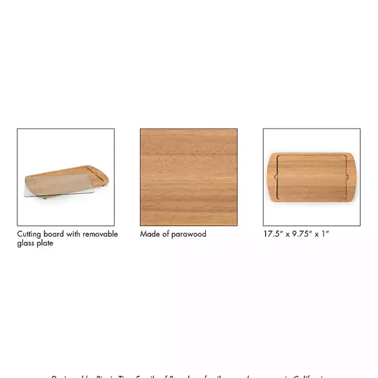 Kirklands Home Auburn Tigers Wood and Glass Serving Board Hot