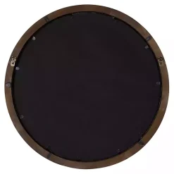 Kirklands Home Audubon Wood Round Wall Mirror Brown Clearance