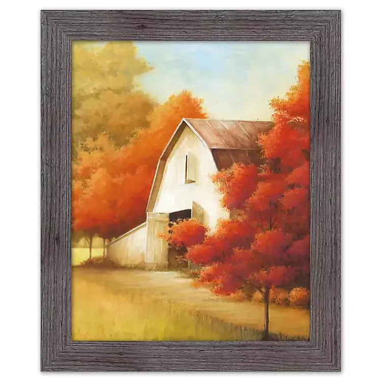 Fall>Kirklands Home Autumn Barn Framed Art Print