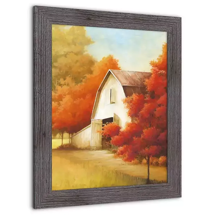 Fall>Kirklands Home Autumn Barn Framed Art Print