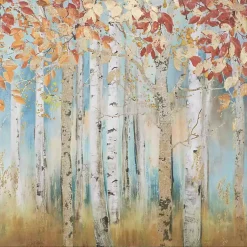 Kirklands Home Autumn Birch Trees Canvas Art Print Multi Online