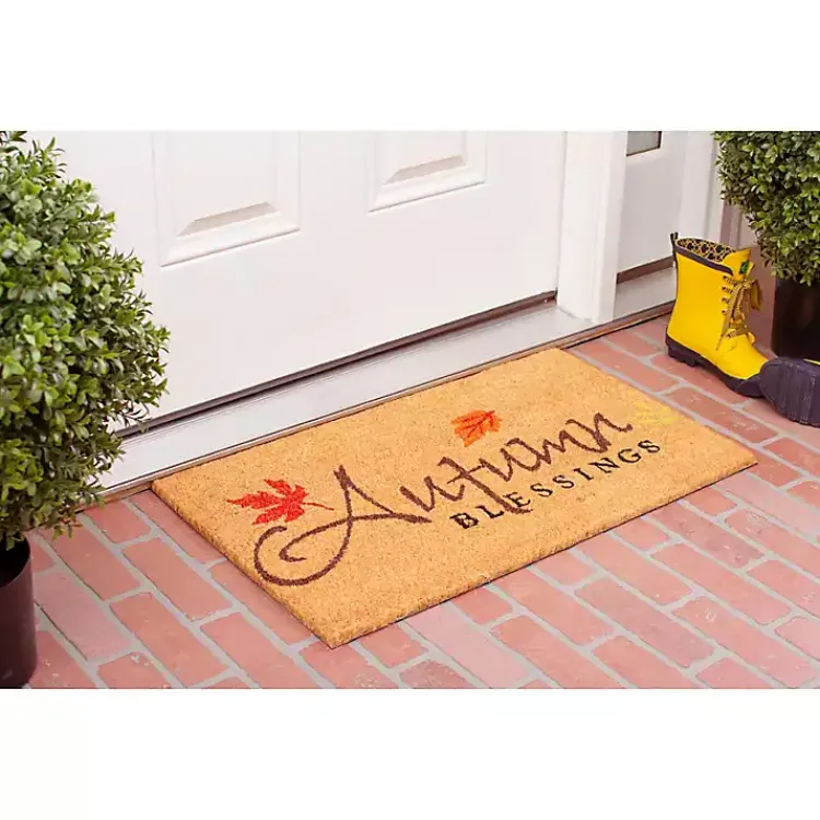 Fall>Kirklands Home Autumn Blessings Doormat