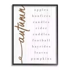 Fall>Kirklands Home Autumn Checklist Canvas Wall Art