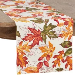 Kirklands Home Autumn Foliage Outline Harvest Table Runner Online