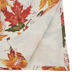 Kirklands Home Autumn Foliage Outline Square Harvest Table Cloth