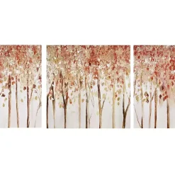 Kirklands Home Autumn Forest Canvas Art Prints, Set of 3 Orange Discount
