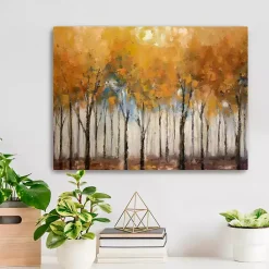 Fall>Kirklands Home Autumn Forest Canvas Art Print, 24x18 in. Orange