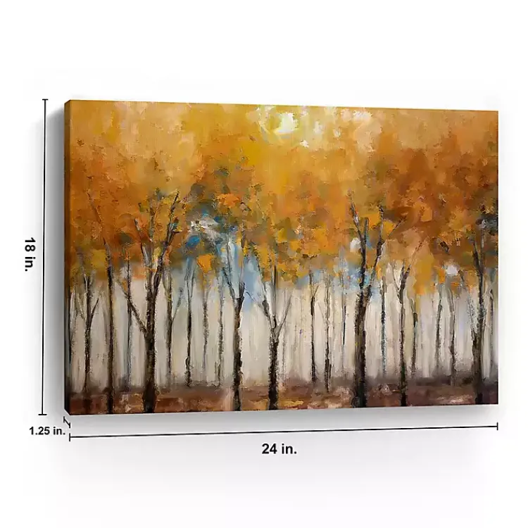 Fall>Kirklands Home Autumn Forest Canvas Art Print, 24x18 in. Orange