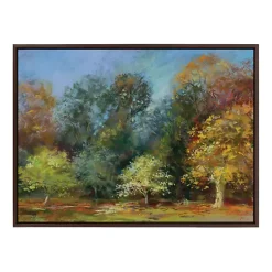 Kirklands Home Autumn Forest Day Framed Canvas Art Print Multi Sale
