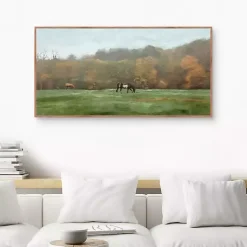 Kirklands Home Autumn Grazers Framed Art Print New